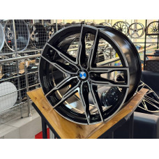 Диски литые BMW 810M R19 5x120 8.5/9.5 ET30/35 72.6 black machine face