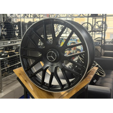 Диски литые MERCEDES R20 5x112 8.5/9.5 ET38/43 66.56 MATT BLACK LIP POL