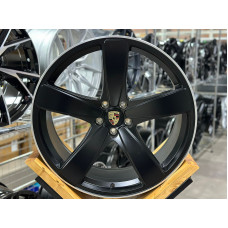Диски литые Porsche Macan R21 5x112 9.0/10.0 ET26/19 66.6  SATIN BLACK