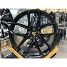 Диски литые Porsche R22 5x130 9.5/11.5 ET45/52 71.6 Satin Black   