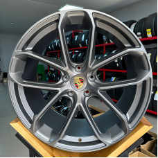 Диски литые Porsche R22 5x130 9.5/11.5 ET45/52 71.6 Satin Gray   