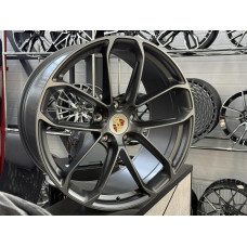 Диски PORSCHE R22 5X130 10/11.5 ET48/61 71.6 matte gunmetal