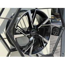 Диски AUDI R18 5x112 8 ET35 66.45 gloss Black machine face Диски AUDI R18 5x112 8 ET35 66.45 gloss Black machine face